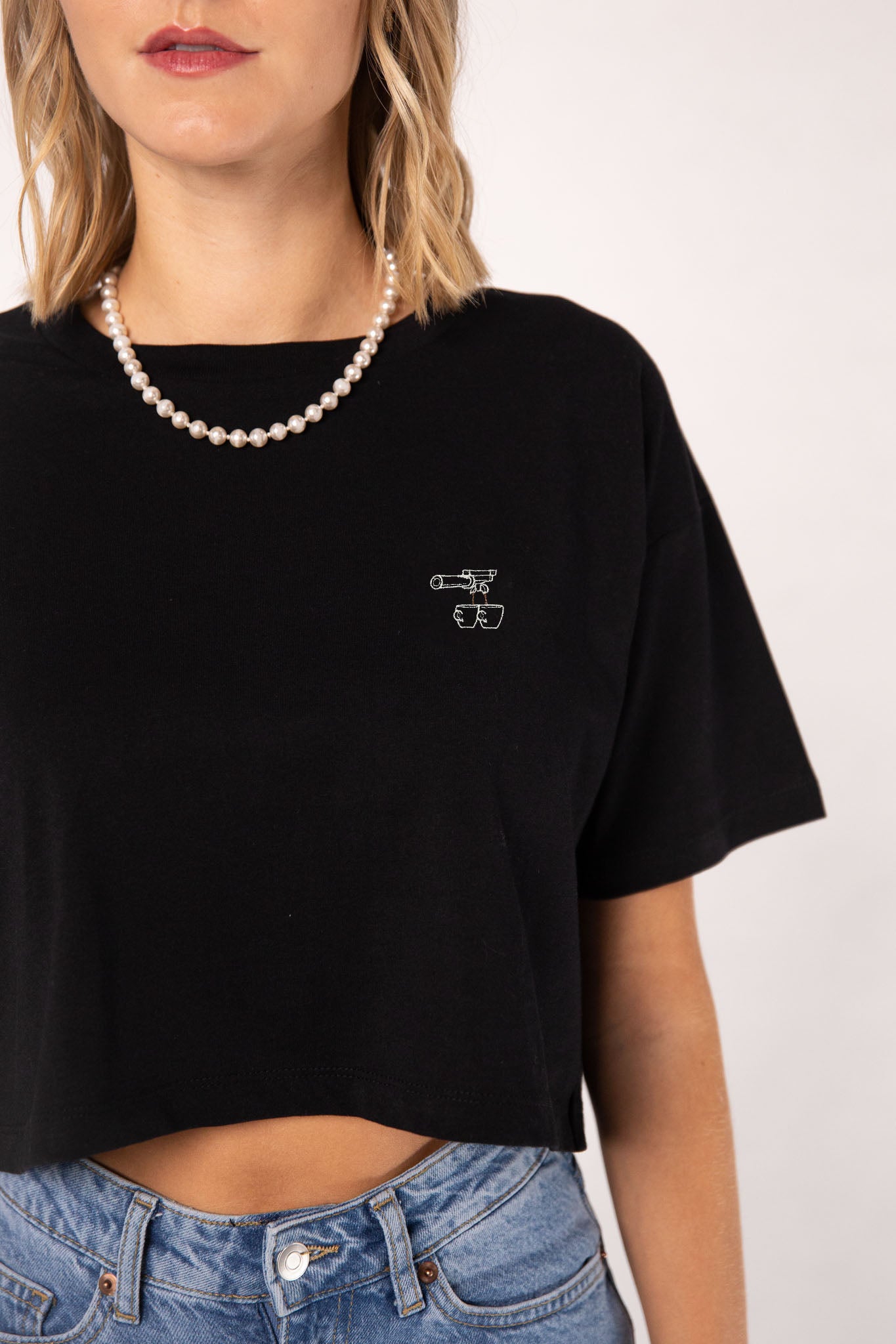 Due Caffè | Besticktes Bio Crop Top