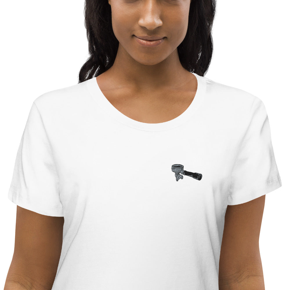 Siebträger | Besticktes Bio-Baumwoll Damen T-Shirt