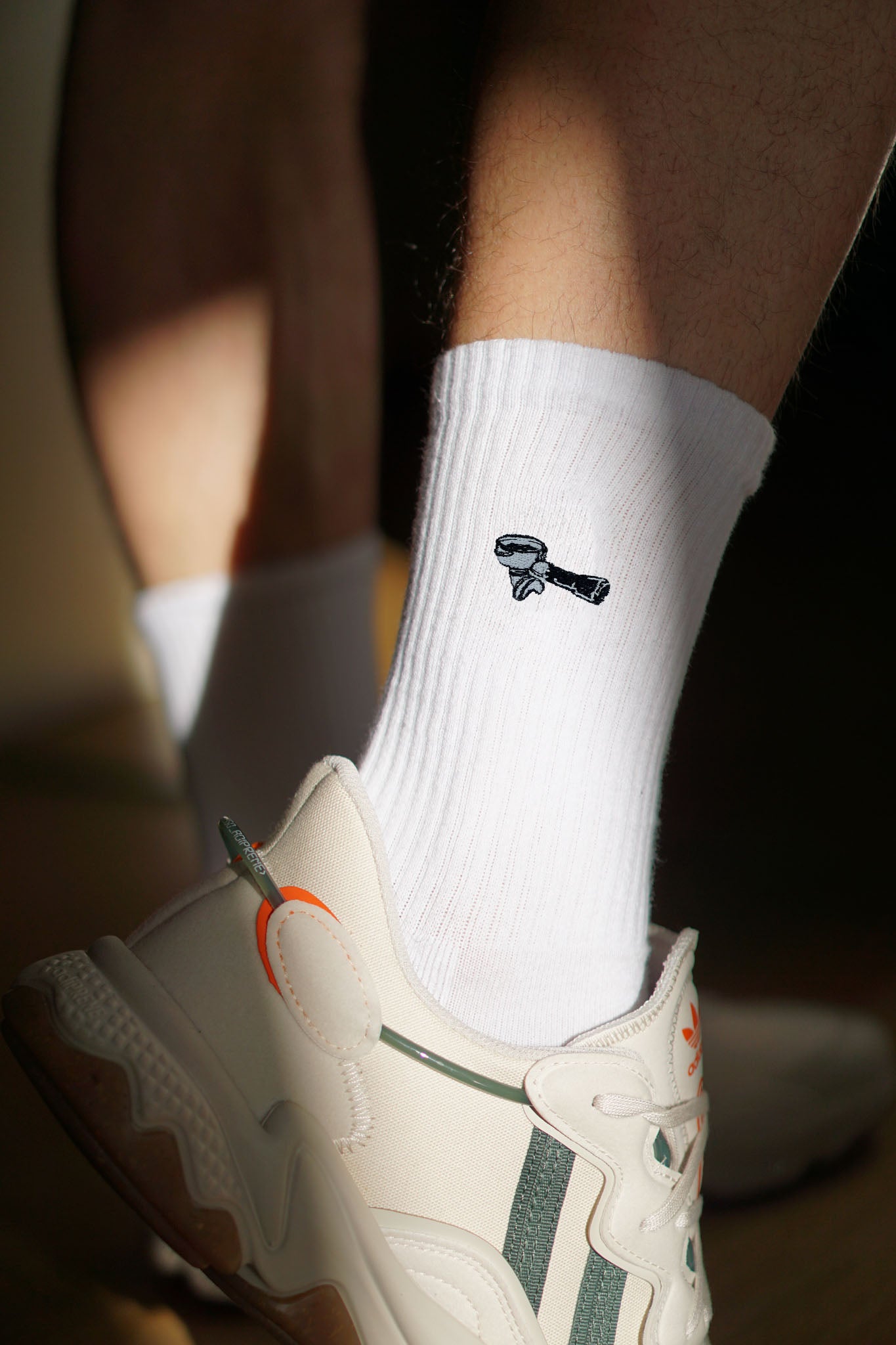Siebträger | Bestickte Bio Baumwoll Socken
