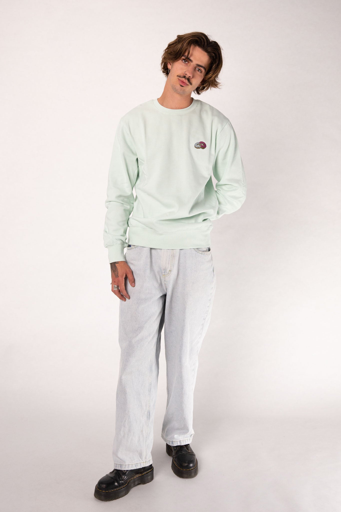 Donuts | Bestickter Bio-Baumwoll Pullover