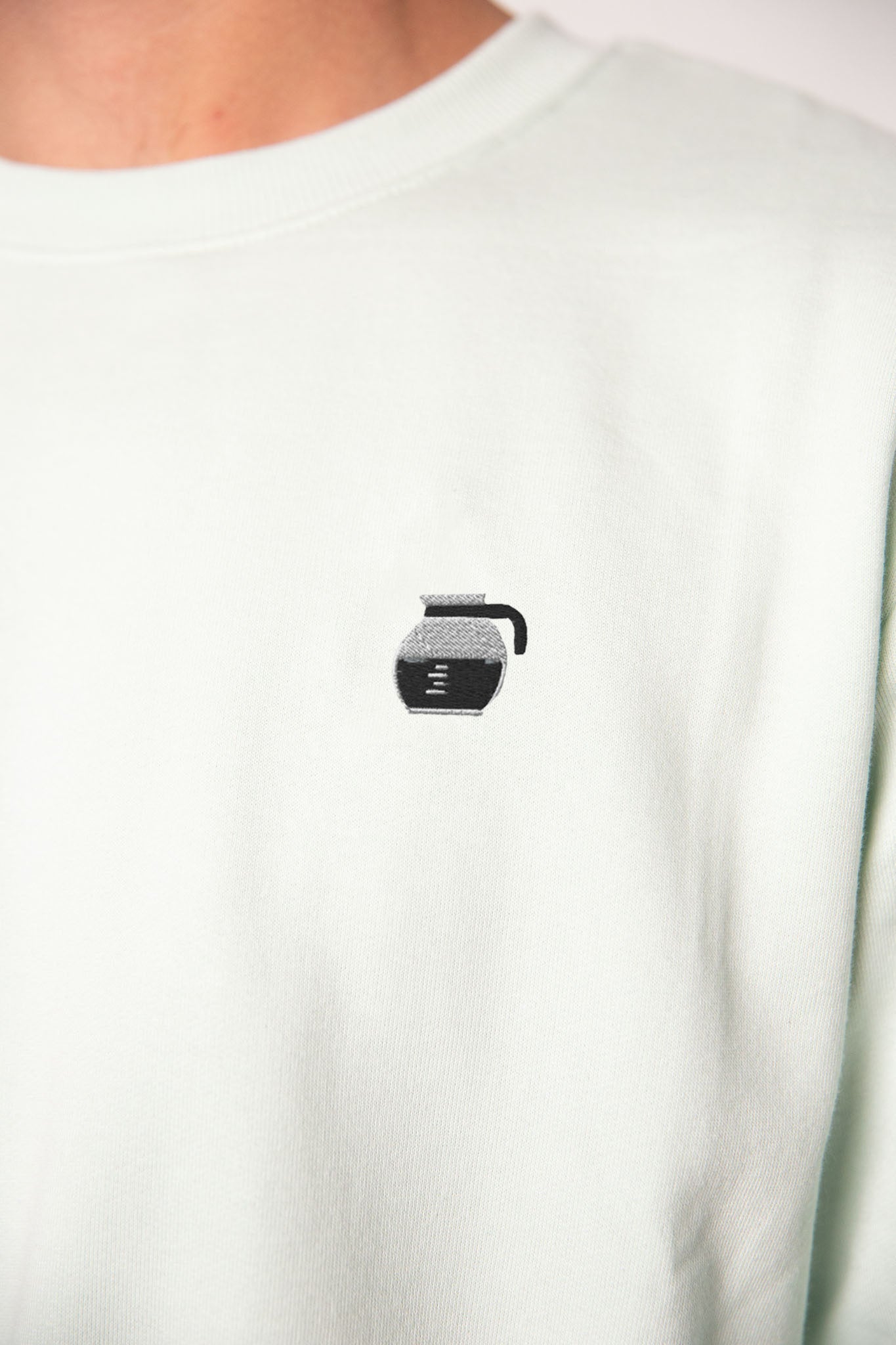 Filterkaffee | Bestickter Bio-Baumwoll Pullover