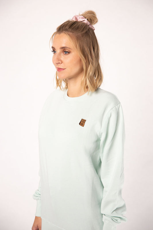 Coffee Bag | Bestickter Bio-Baumwoll Frauen Pullover