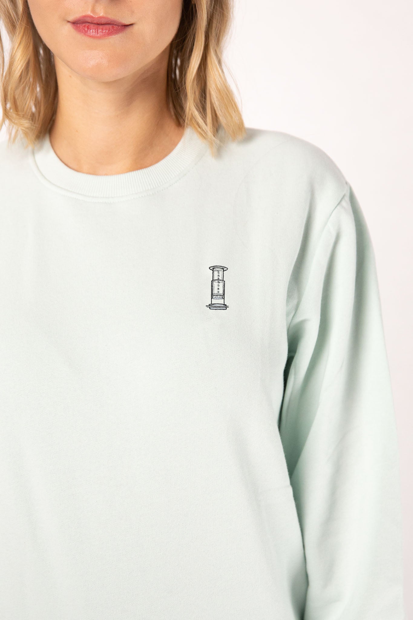 Air Coffee | Bestickter Bio-Baumwoll Pullover