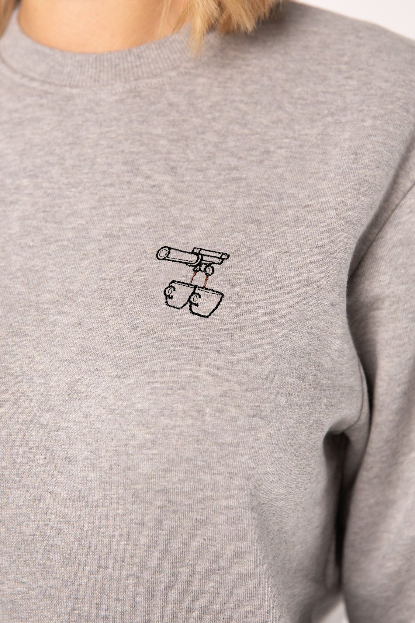 Due Caffè | Bestickter Bio-Baumwoll Pullover