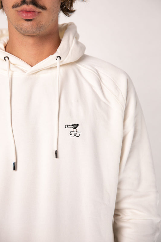 Due Caffè | Bestickter Männer Bio Baumwoll Männer Hoodie