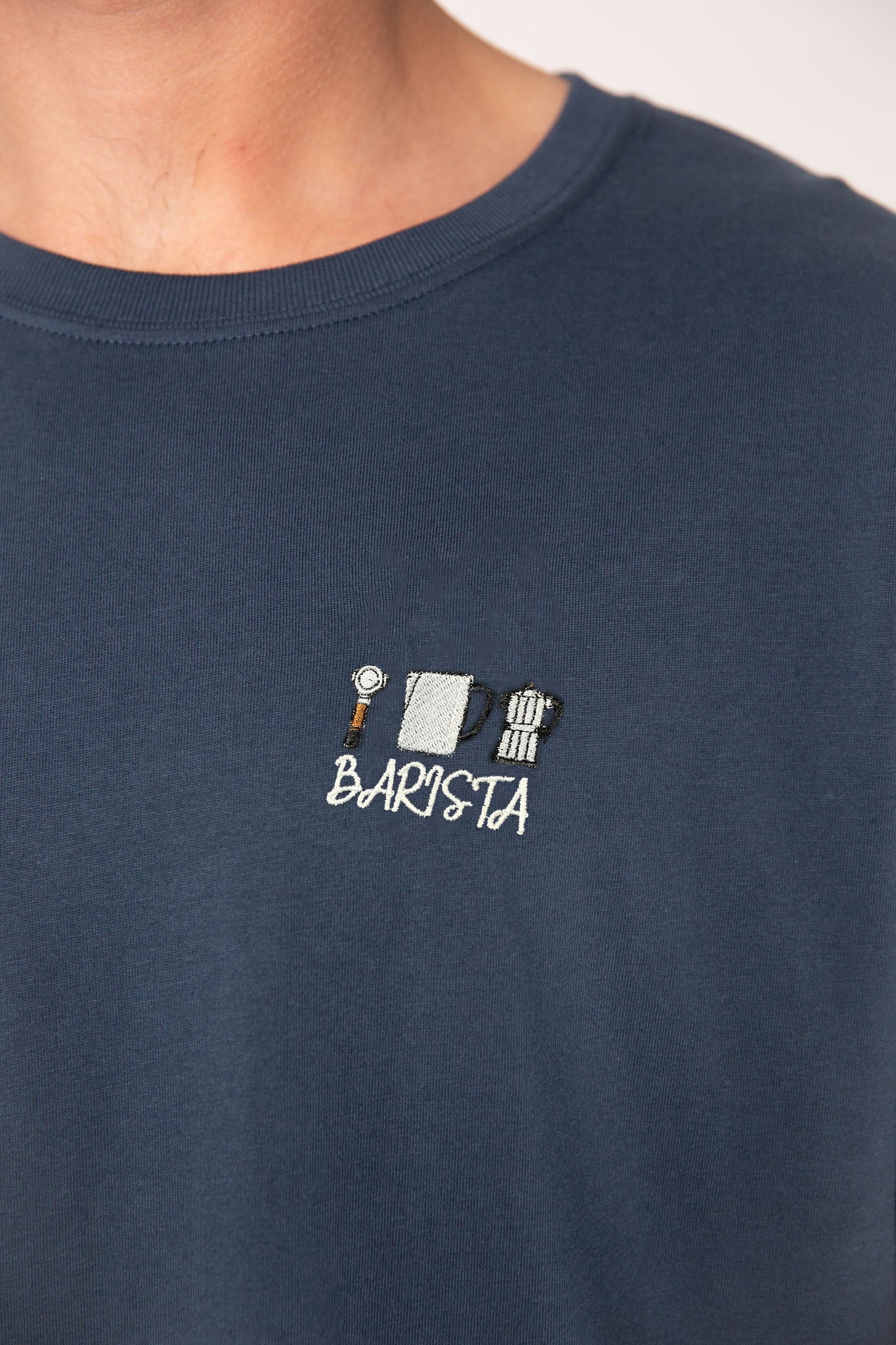 Barista Set | Besticktes Organic Bio Baumwoll Männer T-Shirt