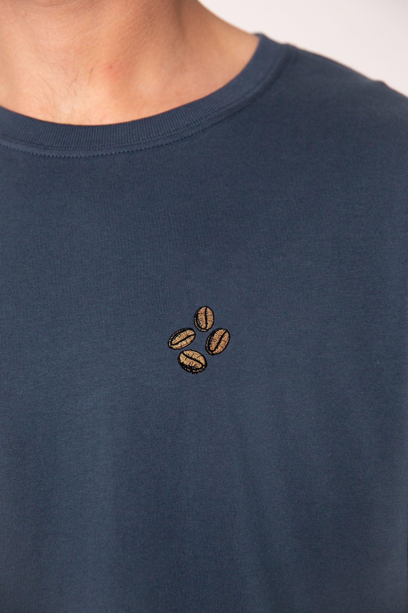 Coffee beans | Besticktes Organic Bio Baumwoll Männer T-Shirt