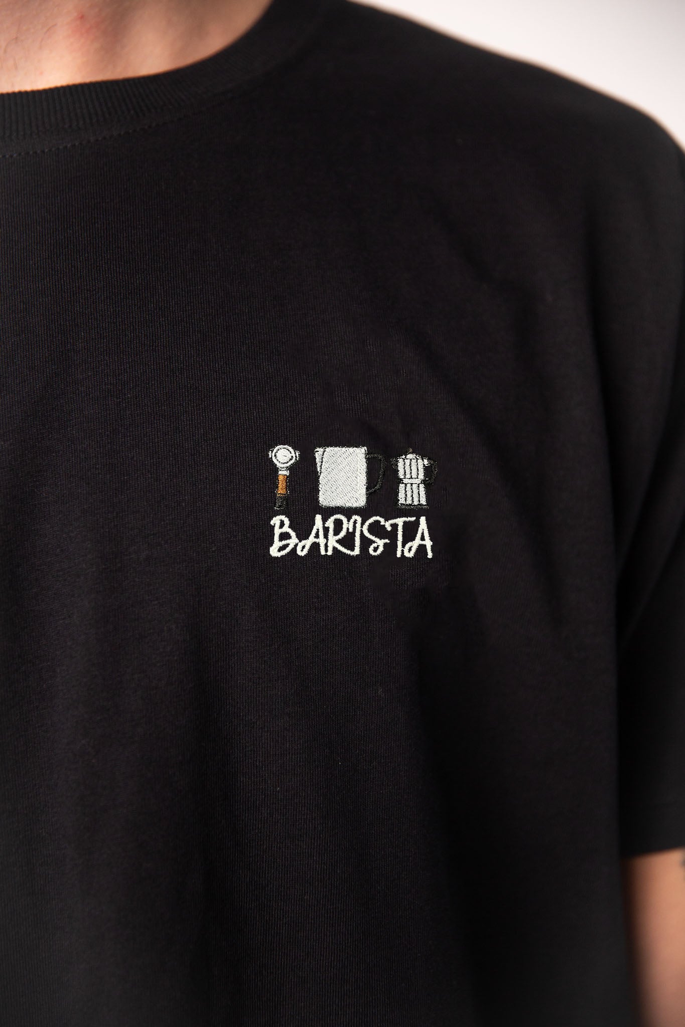 Barista Set | Besticktes Organic Bio Baumwoll Männer T-Shirt