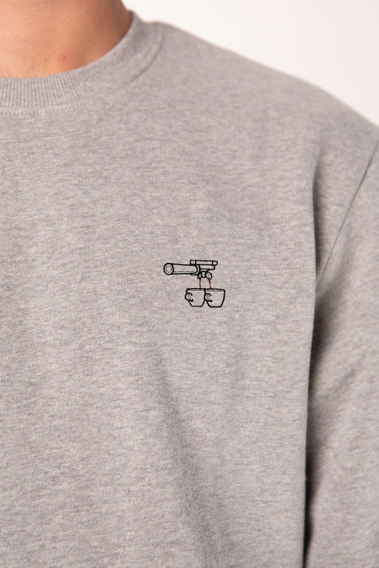 Due Caffè | Bestickter Bio-Baumwoll Männer Pullover