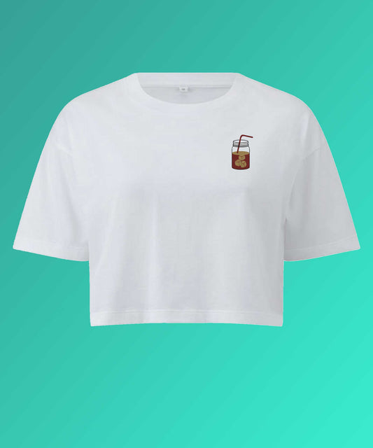 Cold Brew | Besticktes Bio Crop Top