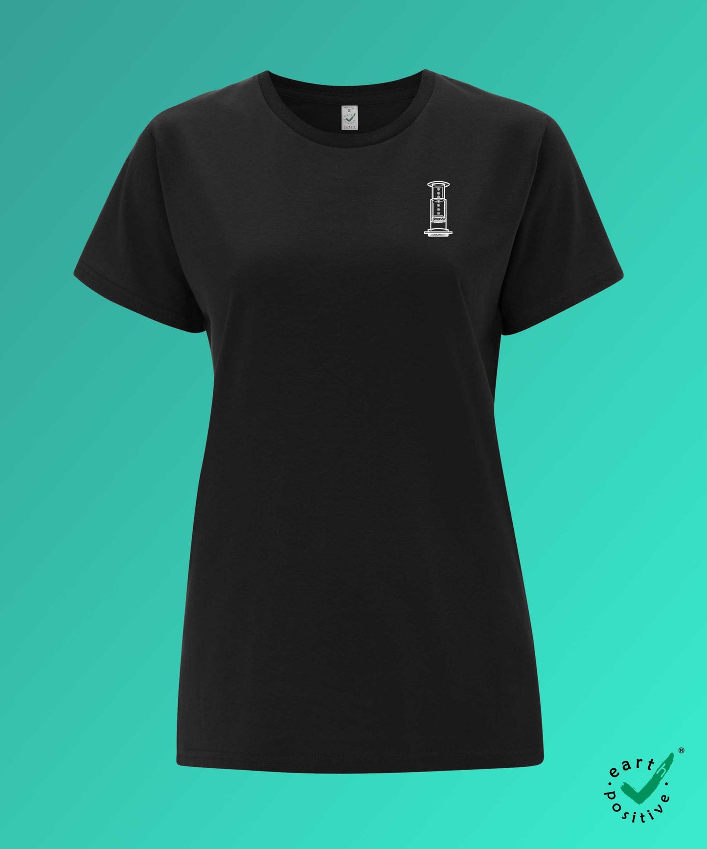 Air Coffee | Besticktes Bio Baumwoll Damen T-Shirt