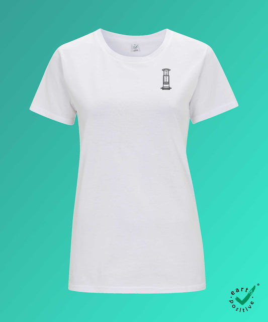 Air Coffee | Besticktes Bio Baumwoll Damen T-Shirt