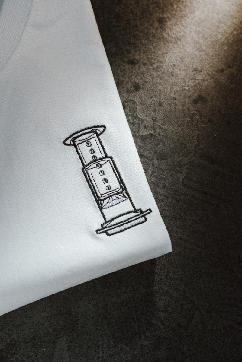 Air Coffee | Besticktes Oversized Bio Baumwoll-T-Shirt