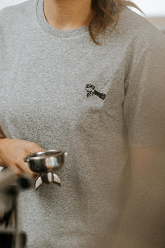 Siebträger | Besticktes Oversized Organic Bio Baumwoll-T-Shirt