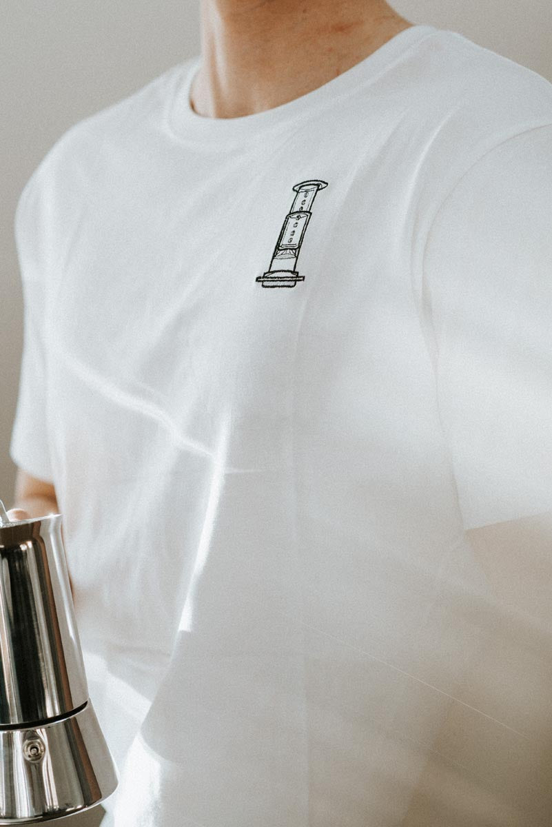 Air Coffee | Besticktes Oversized Bio Baumwoll-T-Shirt