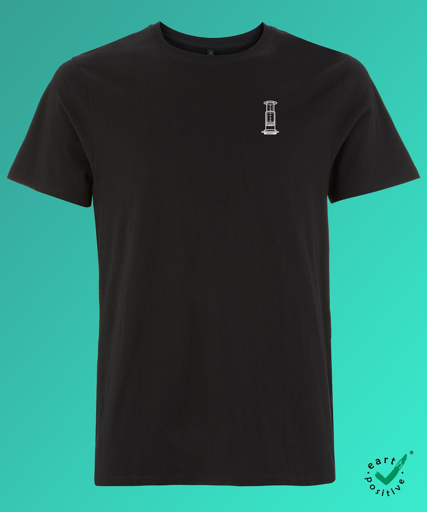 Air Coffee | Besticktes Bio Baumwoll Männer T-Shirt