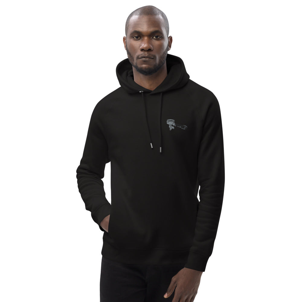 Siebträger | Bestickter Männer Bio Baumwoll Hoodie