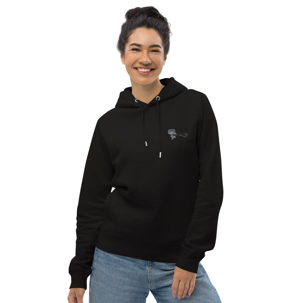 Siebträger | Bestickter Frauen Bio Baumwoll Hoodie