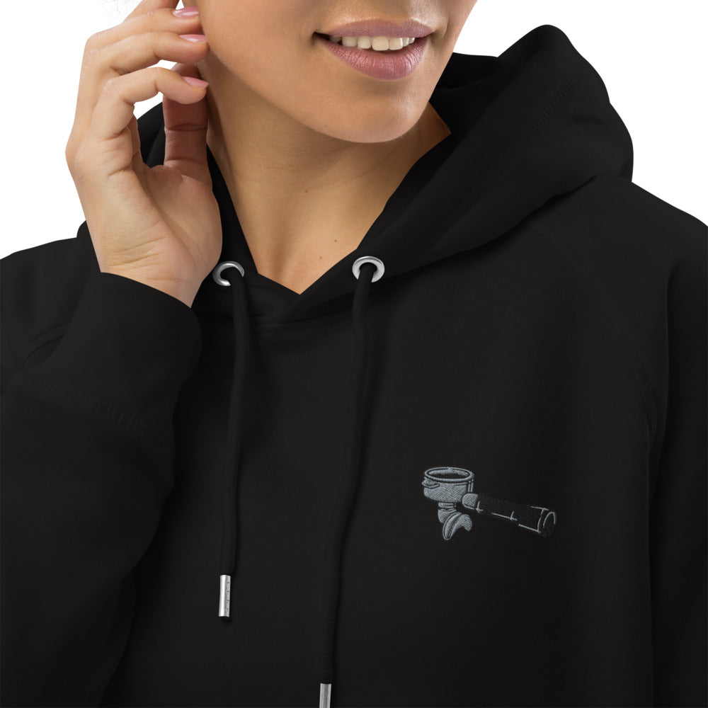 Siebträger | Bestickter Frauen Bio Baumwoll Hoodie