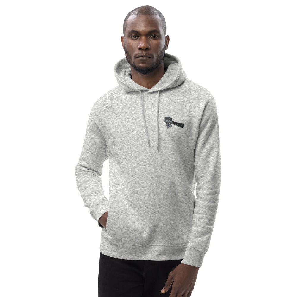 Siebträger | Bestickter Männer Bio Baumwoll Hoodie