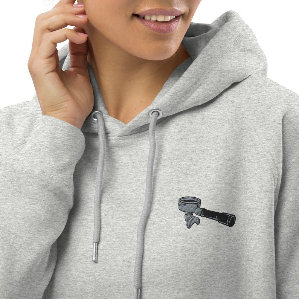 Siebträger | Bestickter Frauen Bio Baumwoll Hoodie