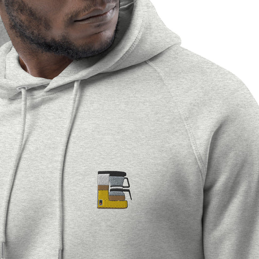 Filterkaffeemaschine | Bestickter Männer Bio Baumwoll Hoodie