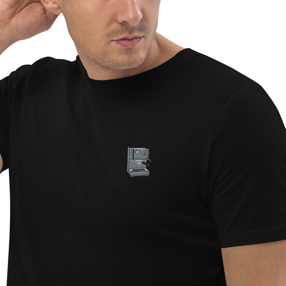 Siebträgermaschine | Besticktes Organic Bio Baumwoll-T-Shirt
