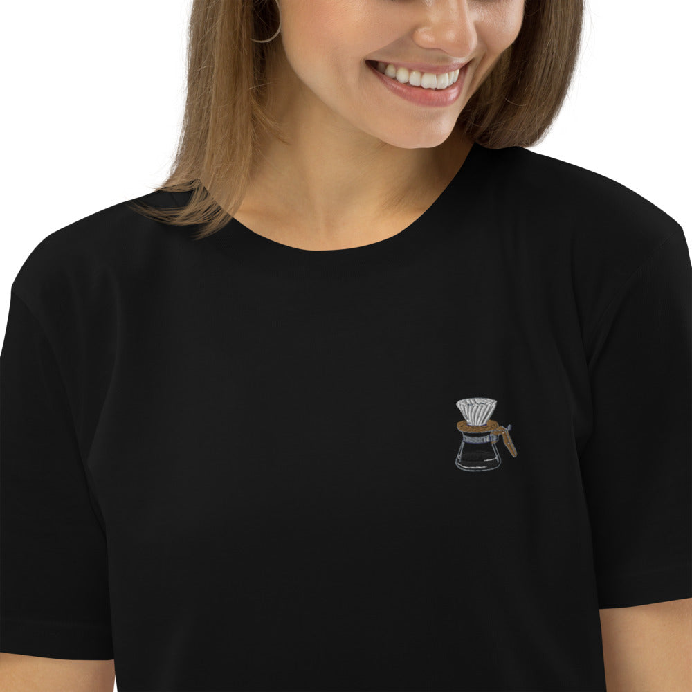 V60 | Besticktes Oversized Organic Bio Baumwoll-T-Shirt