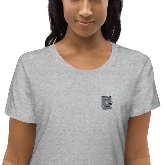 Siebträgermaschine | Besticktes Bio Baumwoll Damen T-Shirt